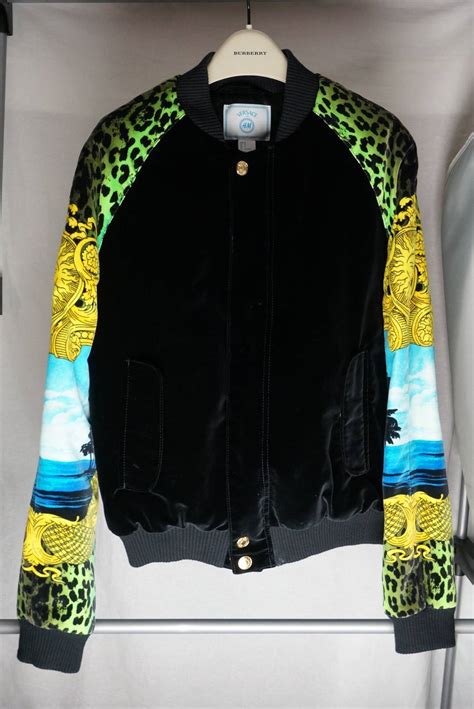 versace x h m bomber jacket for sale|Versace x H&M Jackets for Men .